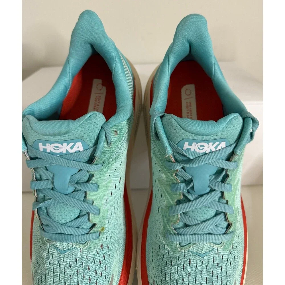 Hoka One One Clifton 8 Women's Size 8 B (Medium) Running Shoes Aqua